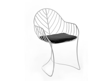 FOLIA - Stainless steel garden chair with armrests by Royal Botania - view 3